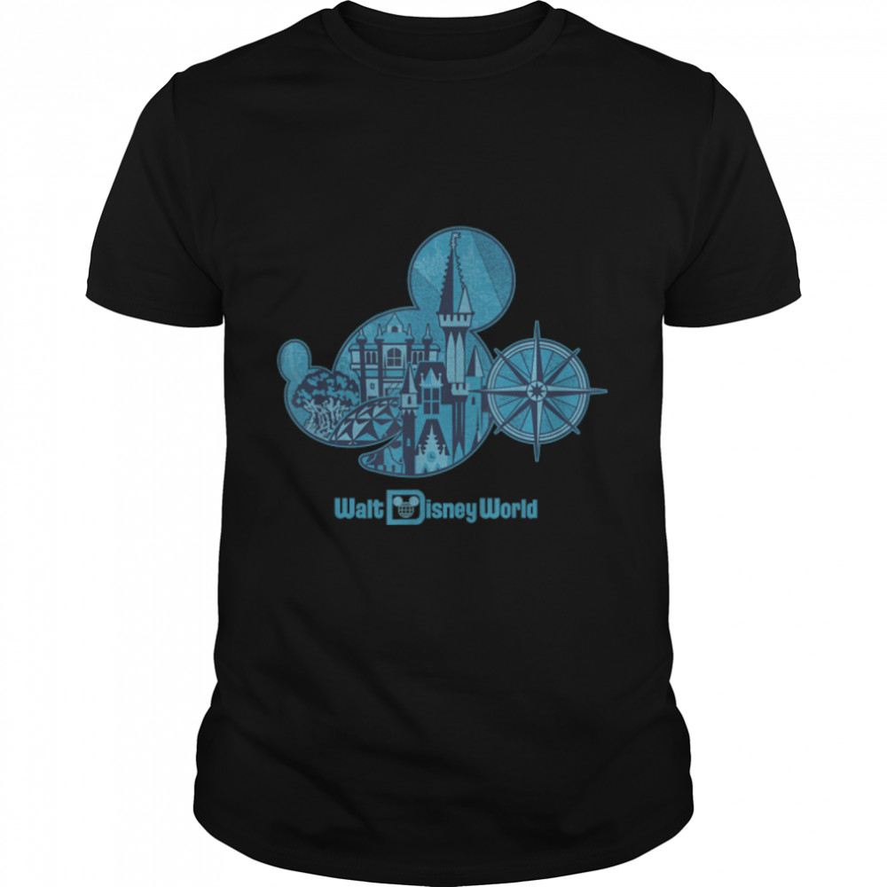 Walt Disney World 50th Anniversary Mickey Head T- B09P9LCFKT Classic Men's T-shirt