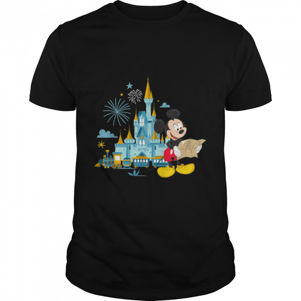 Walt Disney World 50th Anniversary Mickey Magic Castle T- B09P9T9WVT Classic Men's T-shirt