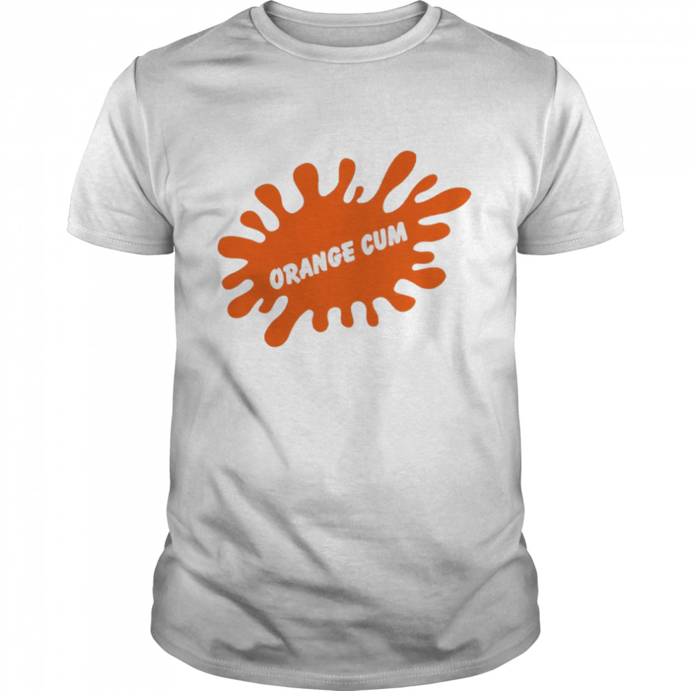 Orange Cum funny T-shirt Classic Men's T-shirt